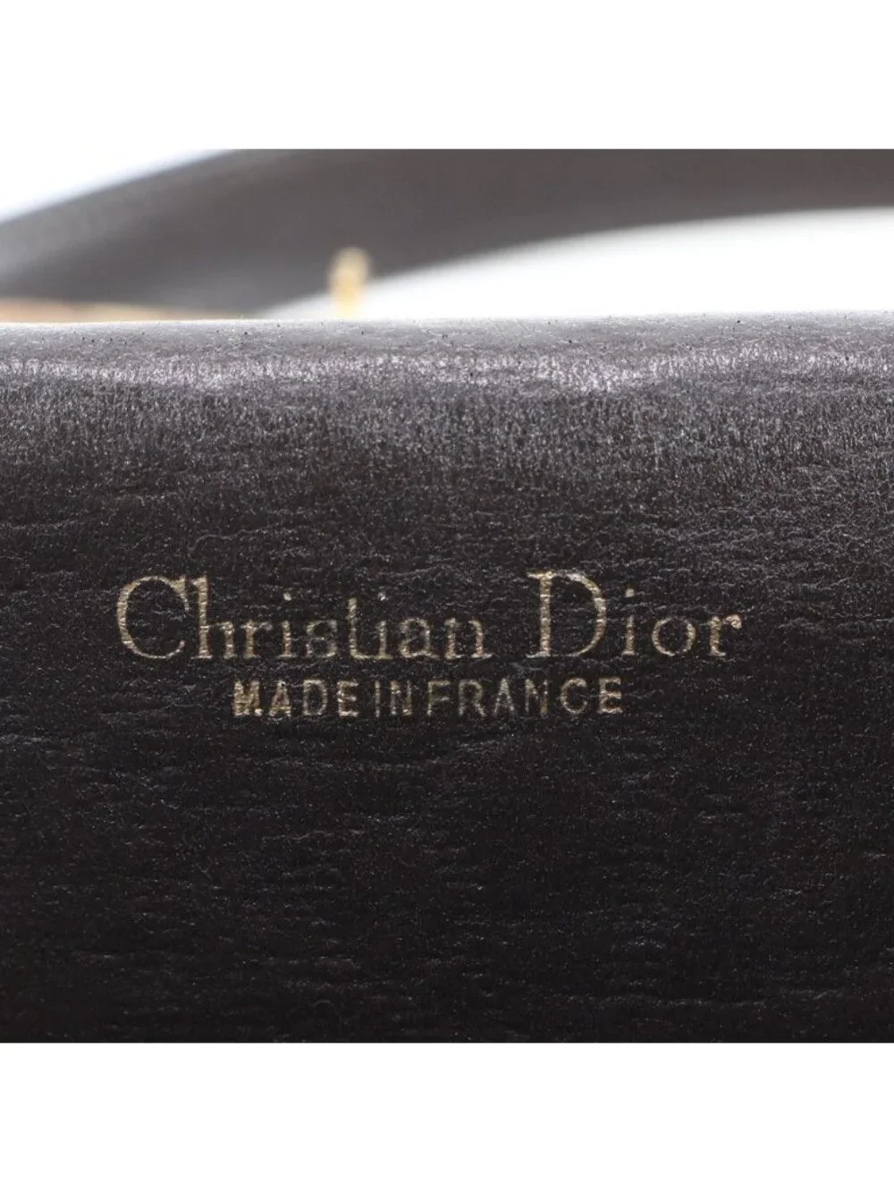 Dior Vintage Trotter Leather 2-Way Shoulder Bag Crossbody Brown